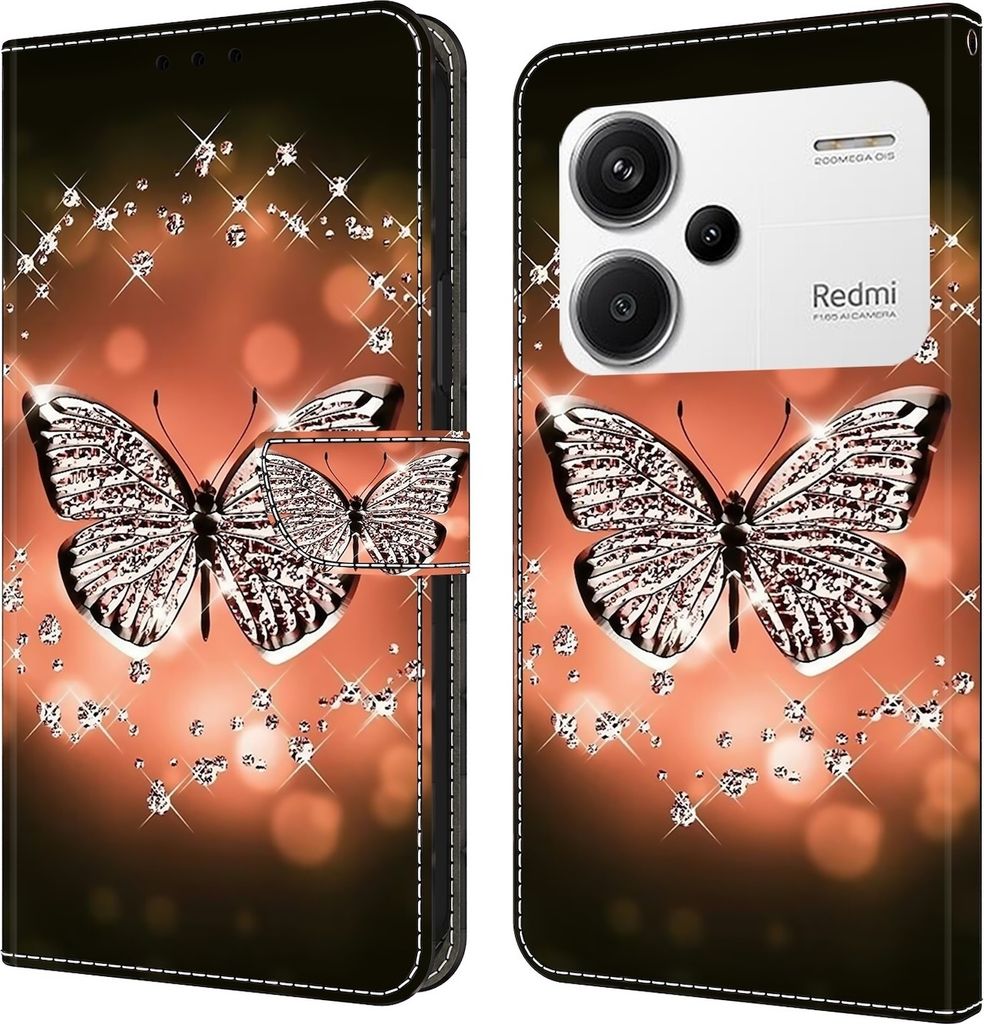 Für Xiaomi Redmi Note 13 Pro Plus Kunst-Leder Book Handy Tasche Motiv 11 Hülle Etuis Schutz