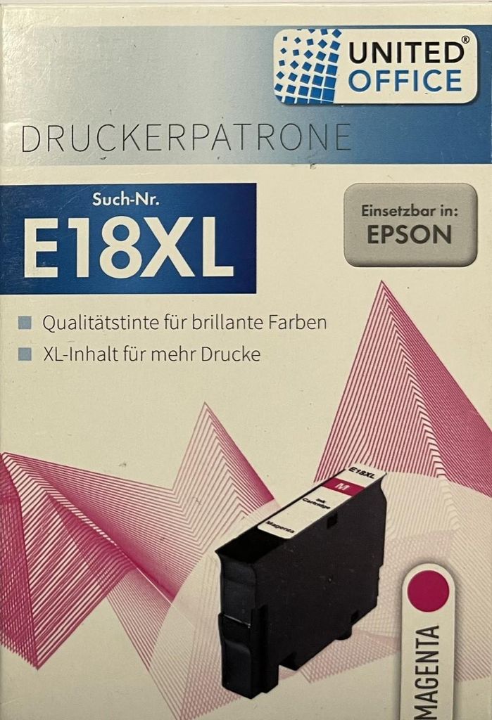 United Office Druckerpatrone E18XL Kompatibel mit Epson Produktbild 