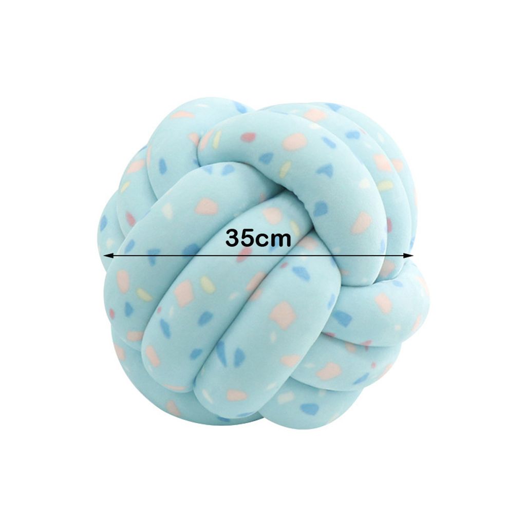 CANDeal 35cm Knotenkissen, Geknotetes Kissen für Sofa, Bett, Dekorat, Zierkissen Knoten, Knoten-Ball-Kissen, Baby Bett Zimmer Dekor Spielzeug hand...