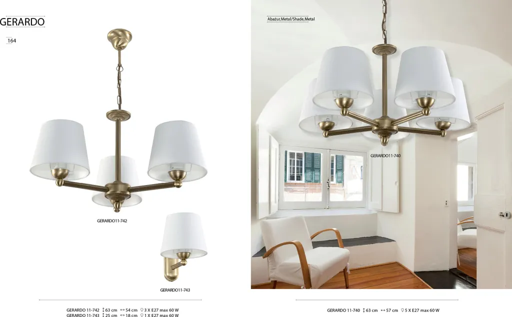 Lampe murale de style patiné Gerardo abat-jour blanc pour le salon