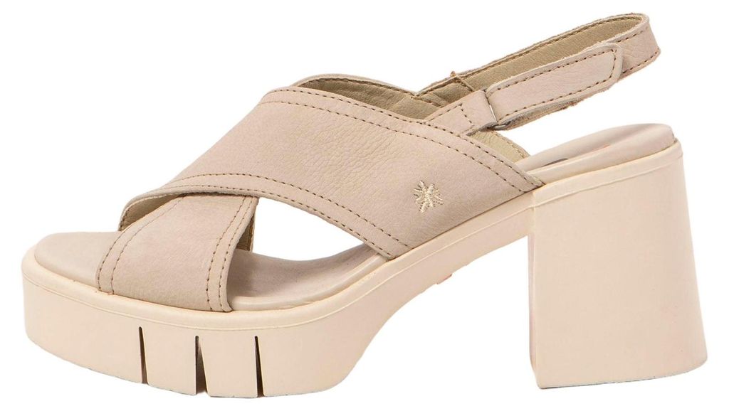 Art Sandalen mit Absatz Damen 1990 NOBUCK BONE / EIVISSA Farbe Weiß