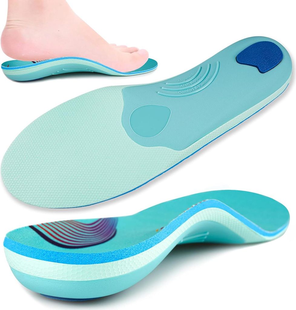 Bogenunterstützung und Schmerzlinderung Orthesen Einlegesohle für Plantarfasziitis - Männer Frauen - Plattfüße Fersensporn - orthopädisches S...