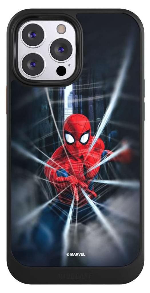 NIVOCASE Hülle für Apple iPhone 13 Pro Max Handyhülle NIVOcore Case Schwarz Kinofilm Marvel Spider-Man