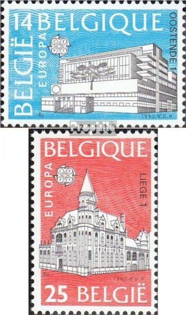 Briefmarken Belgien 1990 Mi 2419-2420 (kompl.Ausg.) postfrisch Postalische Einrichtungen