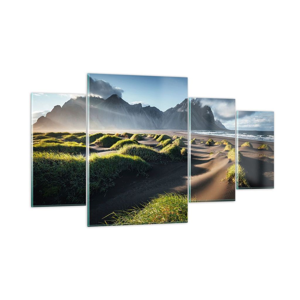 Bilder auf glas - Vulkan Natur - 160x90cm - Glasbilder - Wandbilder - Bilder - Kunstdruck - zum Aufhängen bereit - Wanddekoration aus Glas - Glas ...