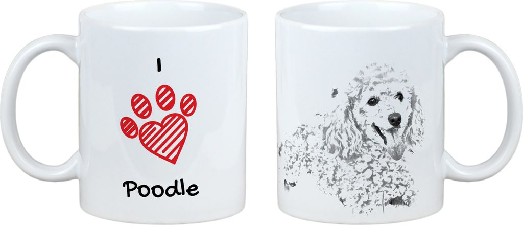 Pudel - Tasse mit Hund, entzückende Tasse mit Grafik, Geschenk mit Ihrem Foto von der Marke Art-Dog