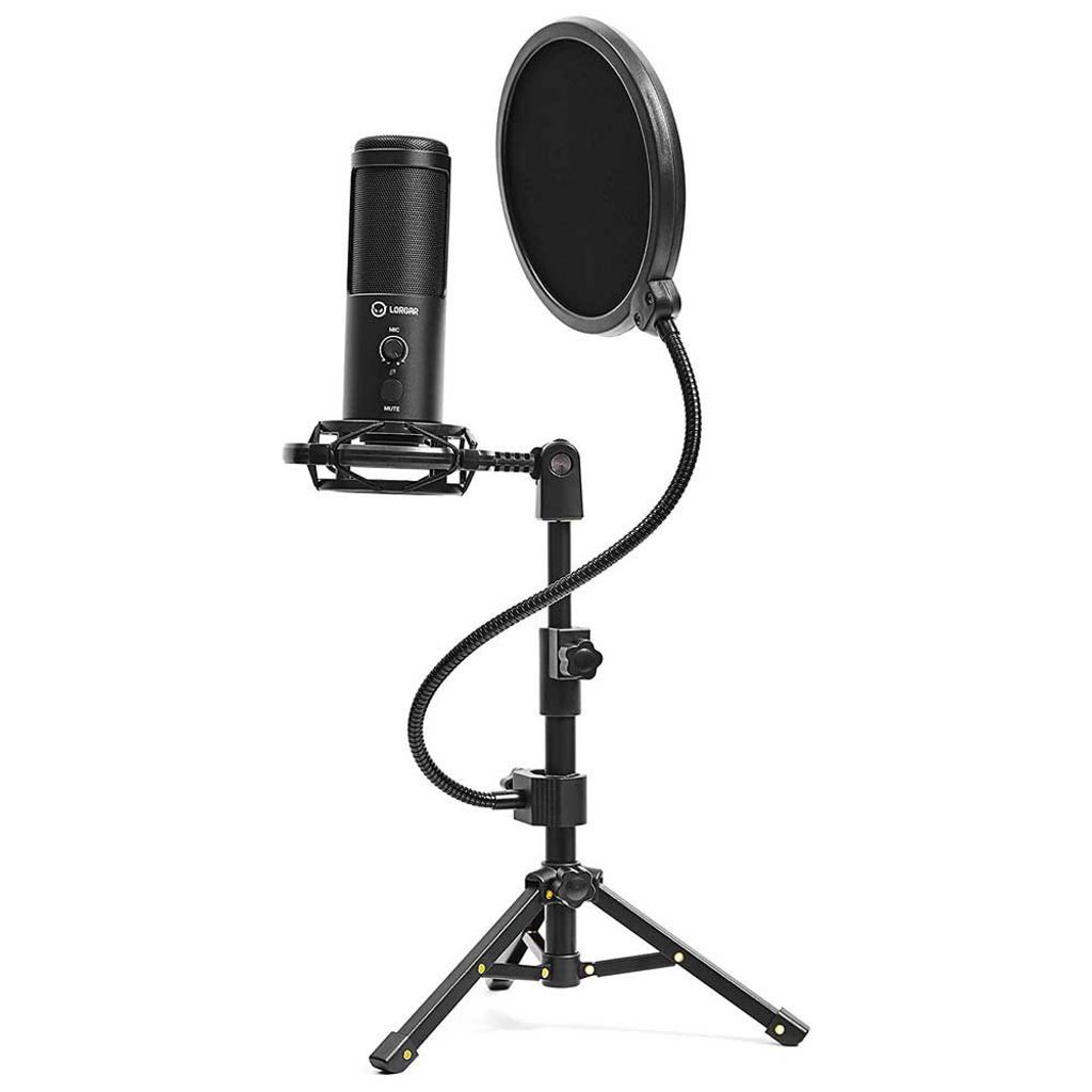 LORGAR Microphone Voicer 721 Complete Set/PnP/USB-C/Black retail
