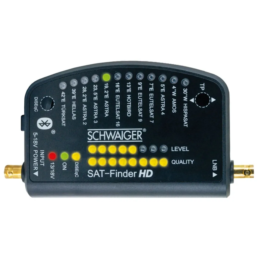 Sat-Finder HD connecté Bluetooth Schwaiger avec application smartphone