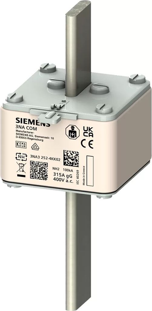 Siemens NH-Sicherungseinsatz 3NA COM mit Messfunktion mit Produktbild 