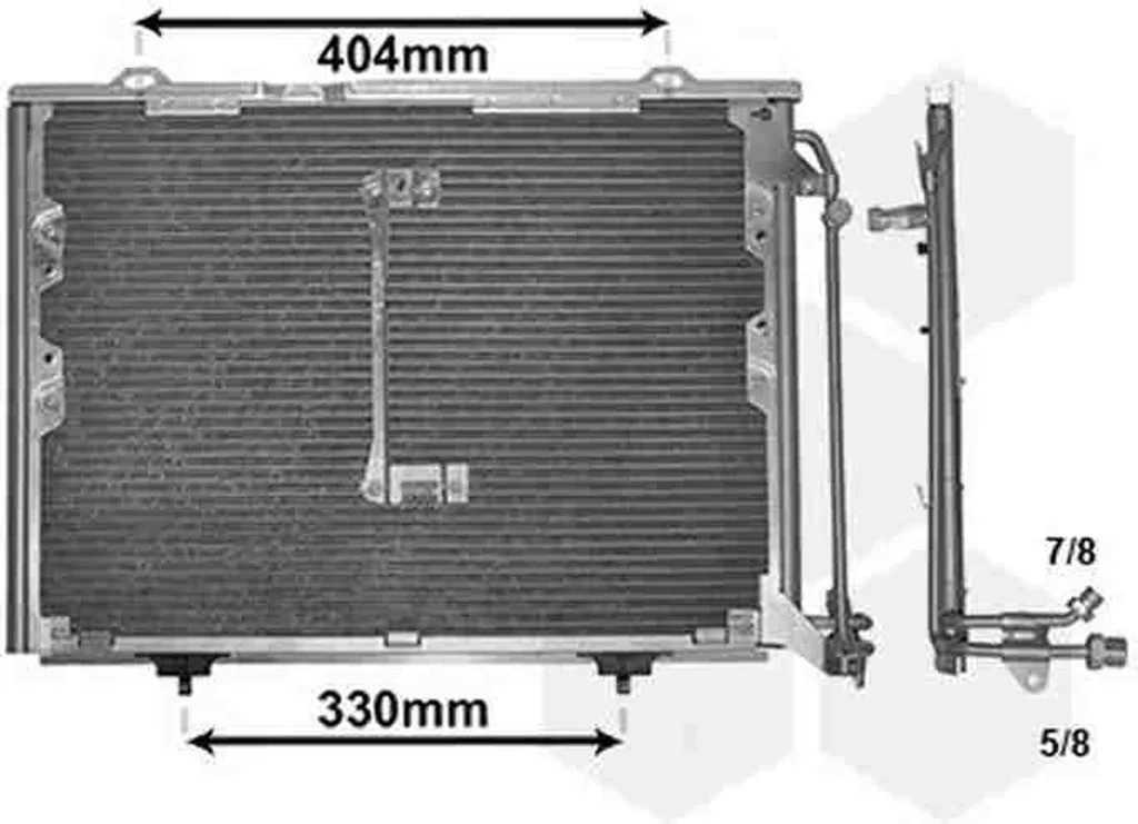 Condensateur VAN WEZEL 30005207 pour réparer climatisation en panne