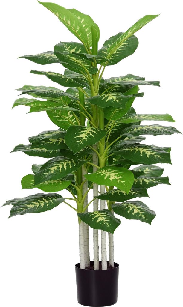 HOMCOM Künstliche Dieffenbachie groß 120 cm Kunstpflanze Produktbild 