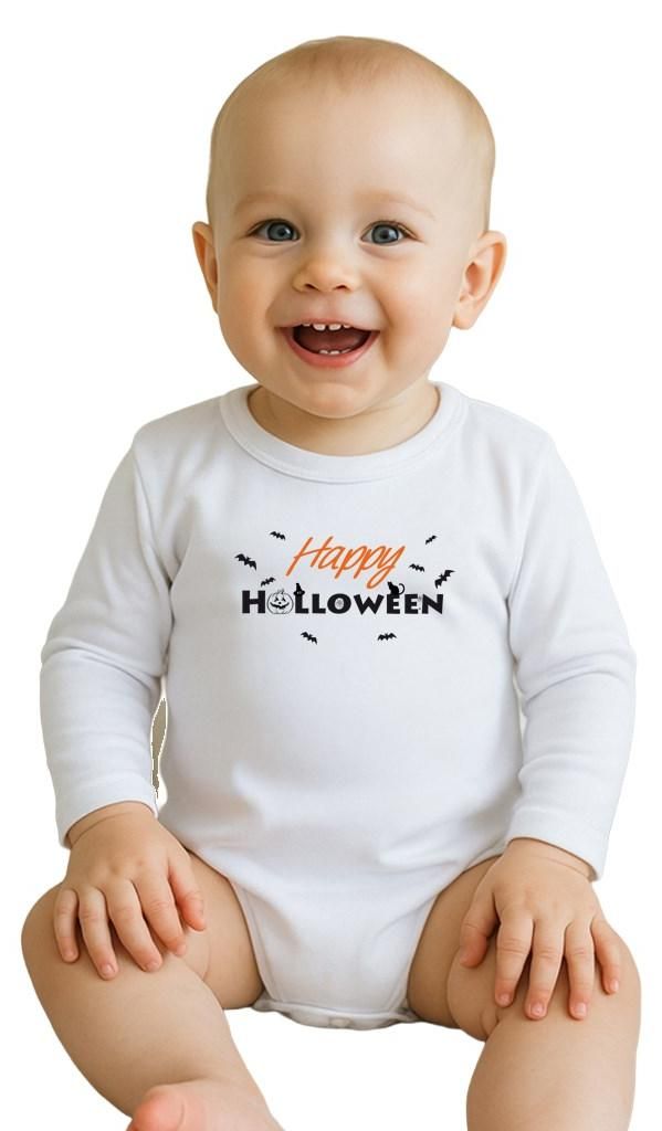 Neu Baby Happy Halloween bedruckter Body, Gr. 50