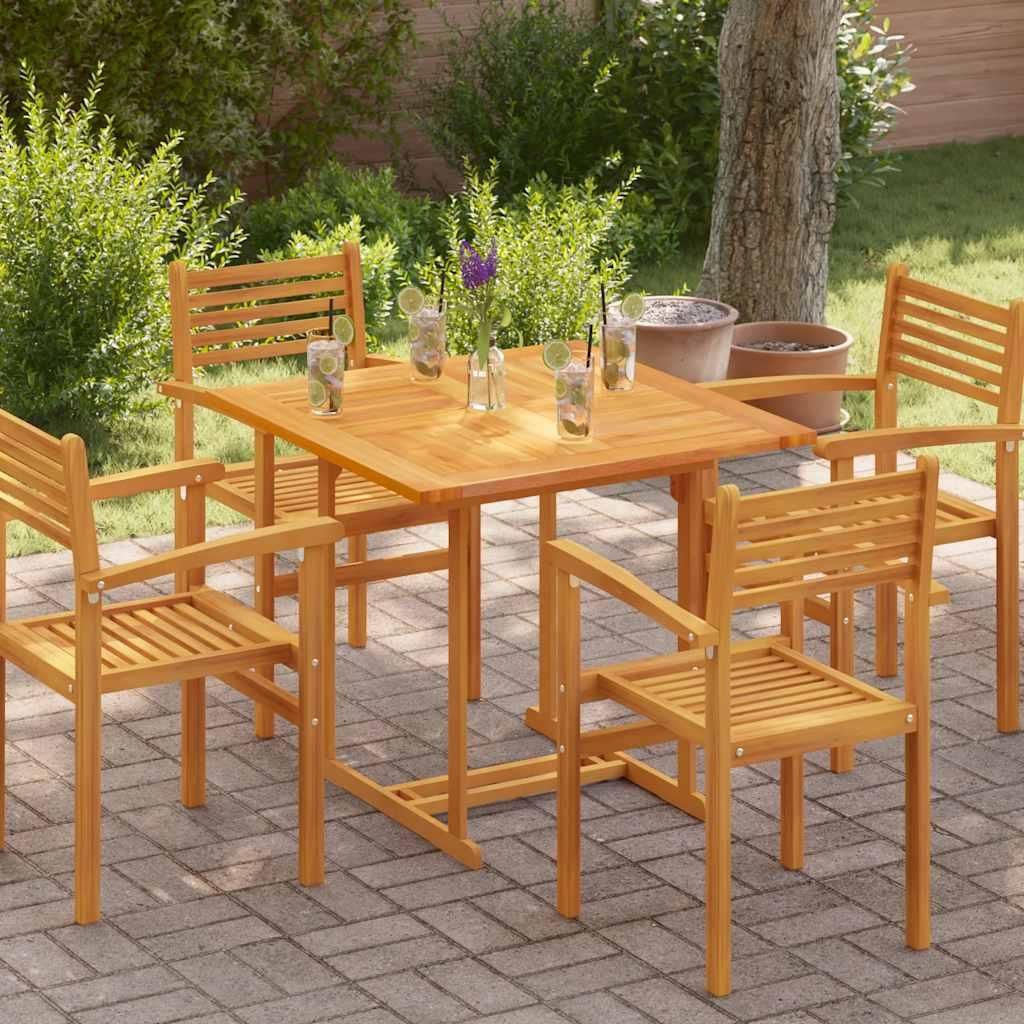 vidaXL Stolová doska z masívneho dreva Teak Square 90 × 90 Obrázok produktu 