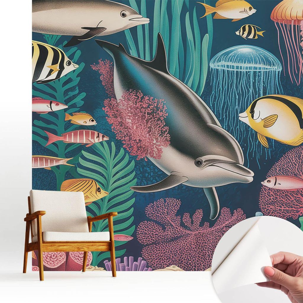 Fototapete selbstklebend - 250x250 cm - Tapete - Wandtapete - Wandbilder - Klebefolie - Dekofolie - Tapete Folie - Wand - Dekoration - Wohnzimmer -...