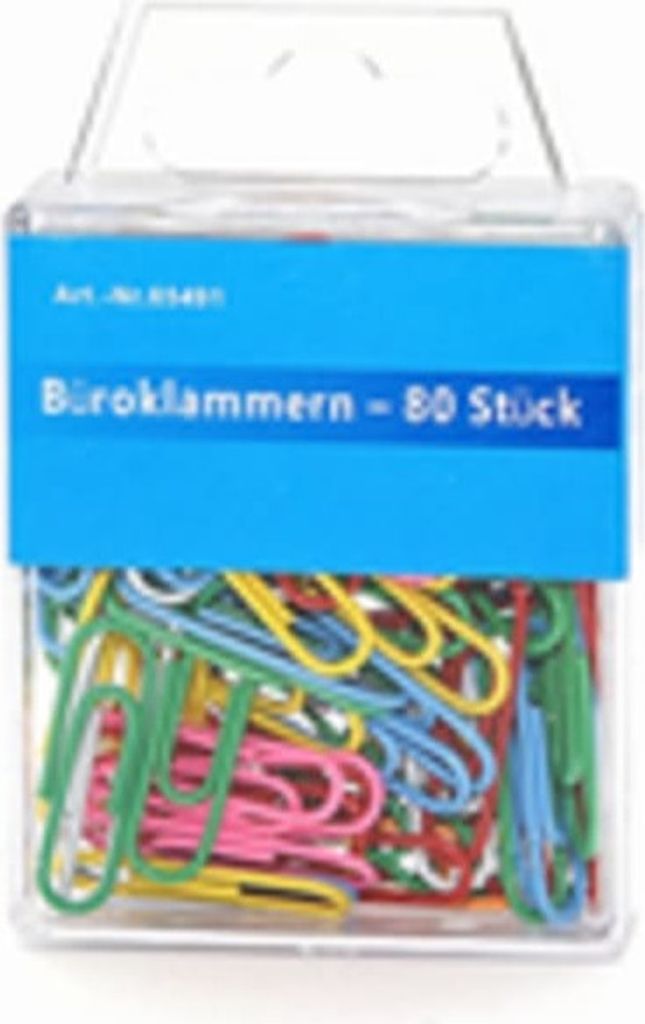 Farbige Büroklammern 28mm – 80 Stück für lebendige Organisation von Dokumenten