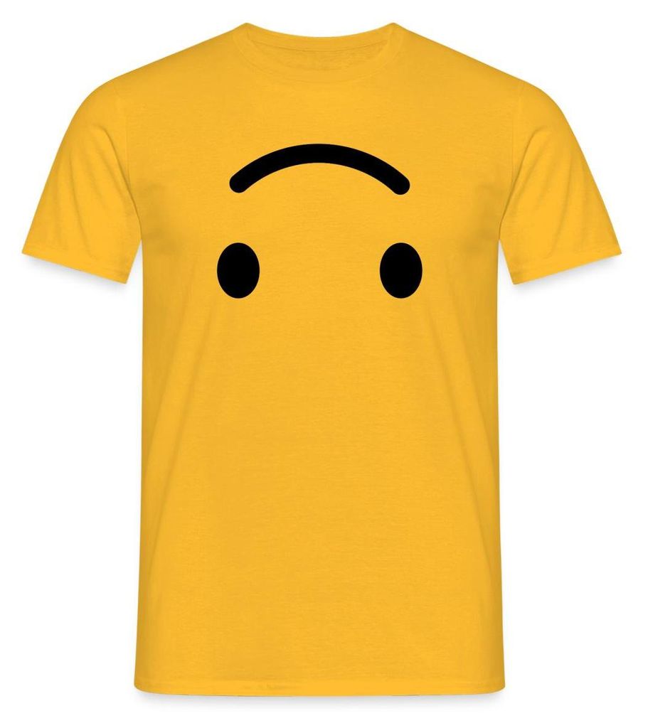 Spreadshirt Emoticon Auf Dem Kopf Kostüm Karneval Gruppenkostüm Männer T-Shirt, S, Gelb