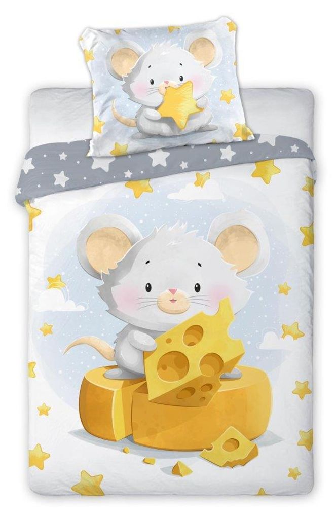 Babybettwäsche 100x135 Kuschelmaus Produktbild 