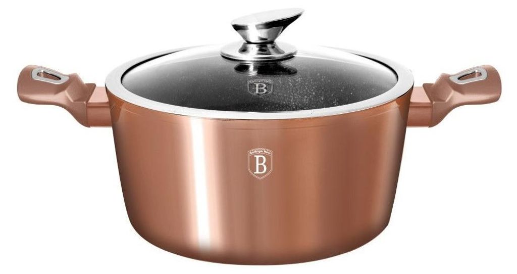 Berlinger Haus Granittopf 28cm Rose Gold BH-1516 mit Triple Produktbild 