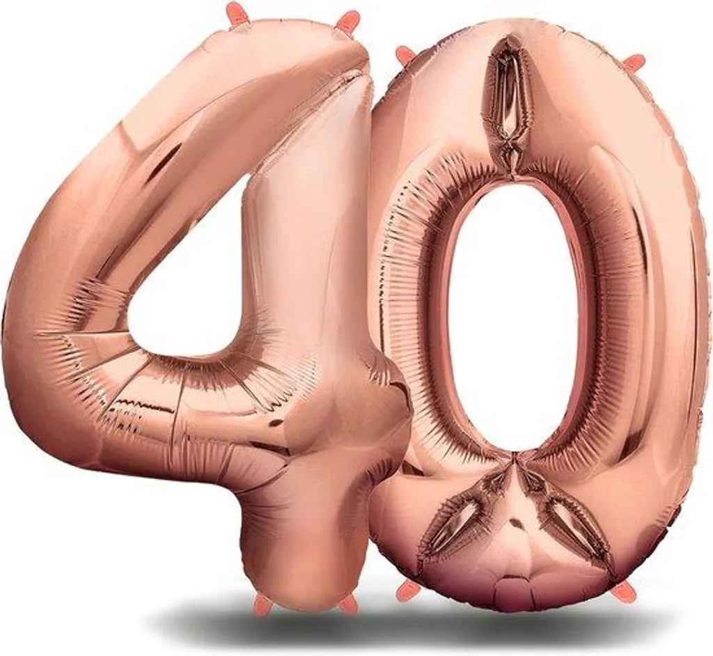 Ballon rose 101 cm aluminium haute résistance pour hélium et air