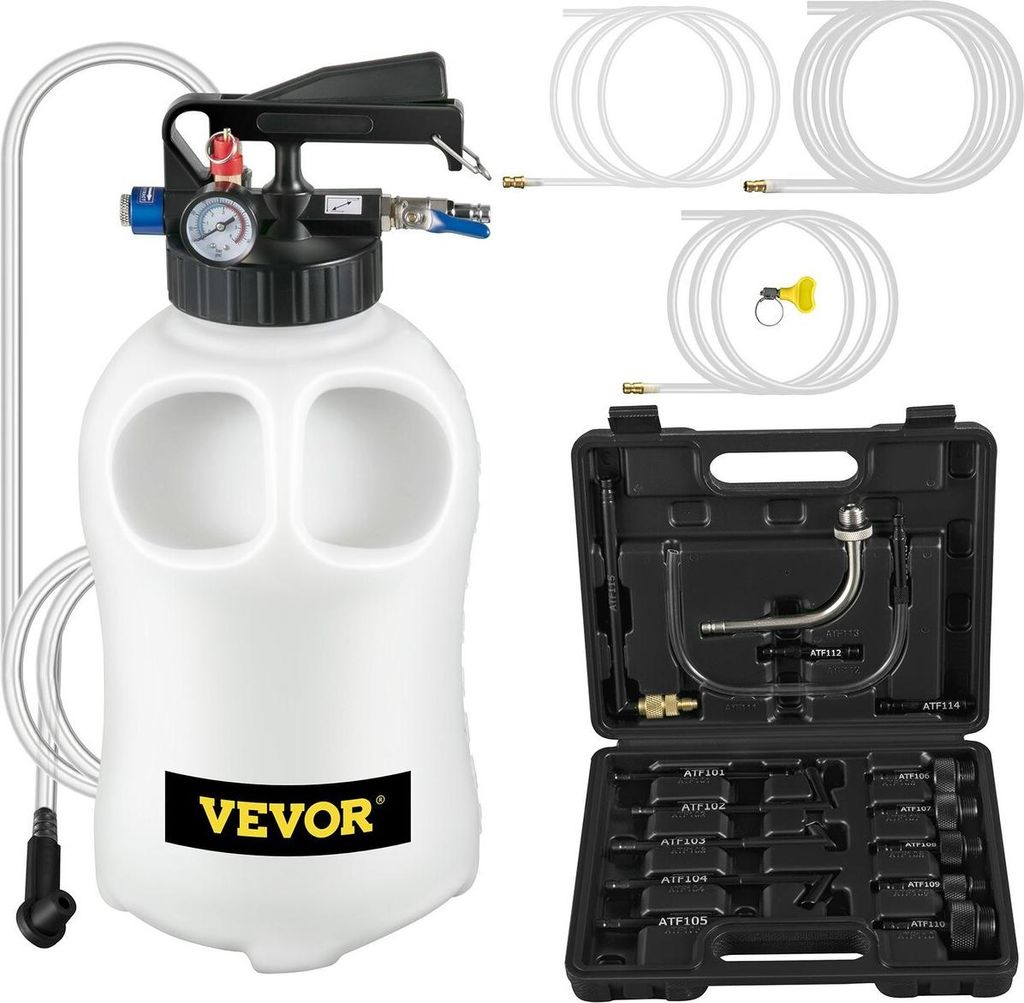 Transmission Fluid Pump 2 Way ATF Refill System Dispenser, Oil and Liquid Extractor 10 Liter Large Capacity, Automatic Transmission Fluid Pump Tool...