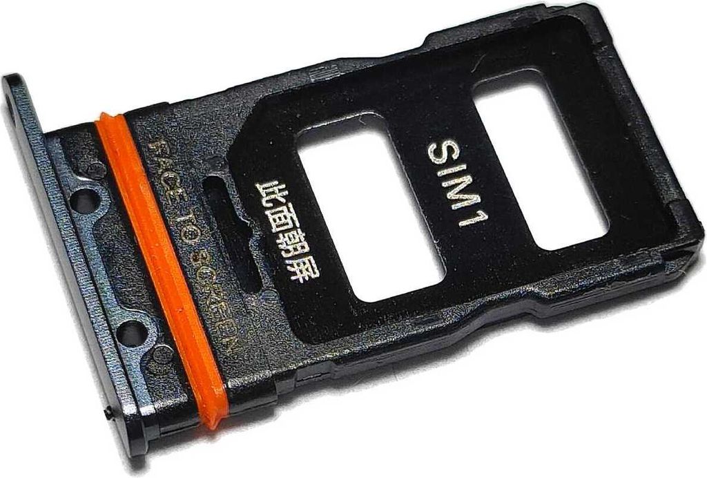 Simkartenhalter passend für Xiaomi 12X (2112123AG), Dual-Nano-SIM, Originalersatz, Grau