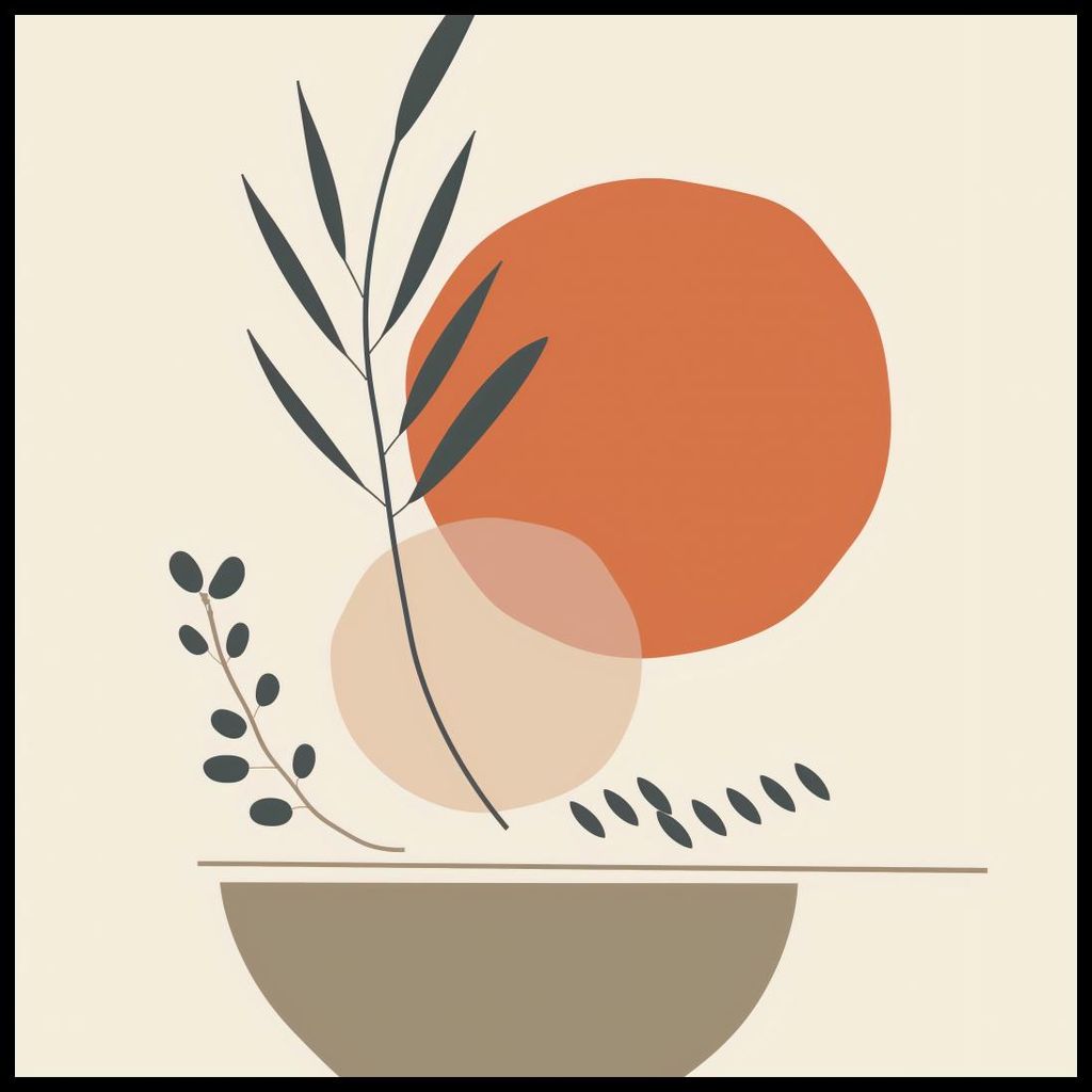 Plakat 70x70cm Erde und Pflanzen