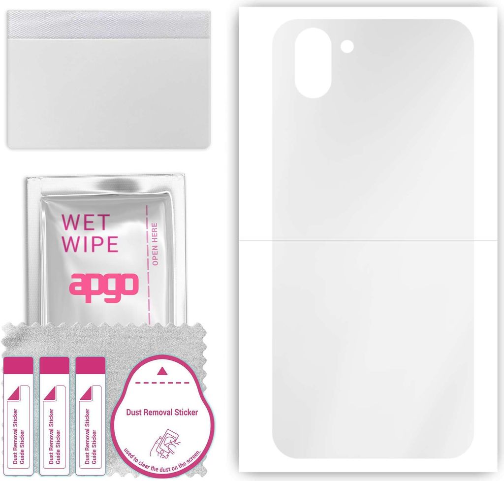apgo Rückseite Schutzfolie, klar, kompatibel mit Sharp Aquos R2, Hinten Hydrogel-Displayschutzfolie mit Positionierhilfe, kratzfest, einfache Montage