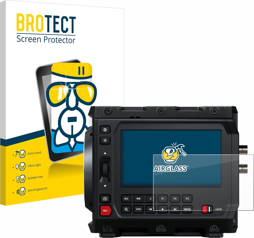 BROTECT Schutzglas für Blackmagic Design Pyxis 6K 4" Schutzfolie Panzer Folie Glas Display Schutz klar