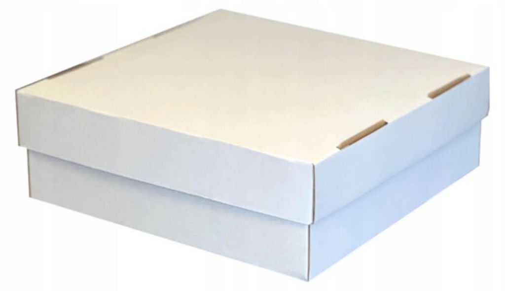KAPAK Geschlossene Muffin Transportbox Weiß 30x30x10 cm Produktbild 