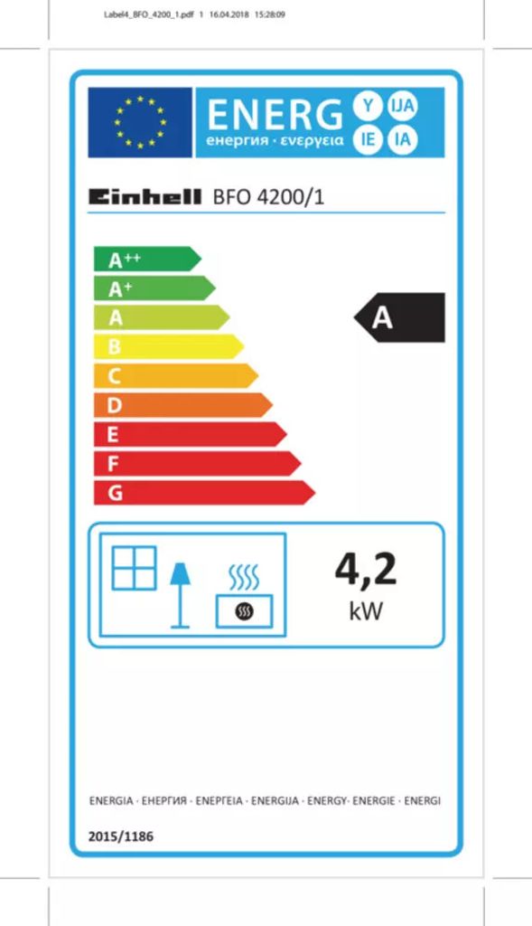 Nagrzewnica gazowa Einhell Blue Flame BFO 4200/1 Zdjęcie produktu 18