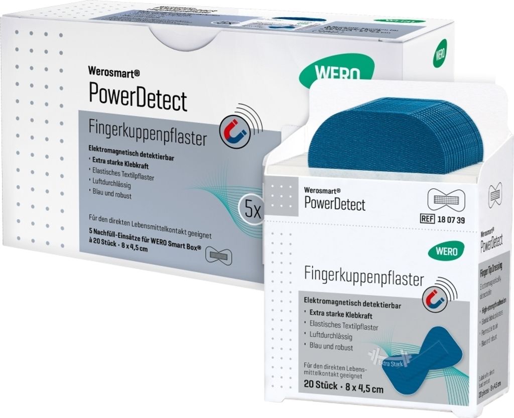 PowerDetect Fingerkuppenpflaster, 8 x 4,5 cm, 5 x 20 Stk