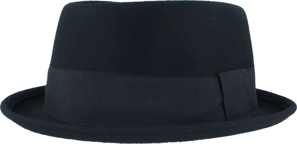 Cappello Pork Pie Hut-Breiter in Feltro di Lana - Stile Vintage Uomo