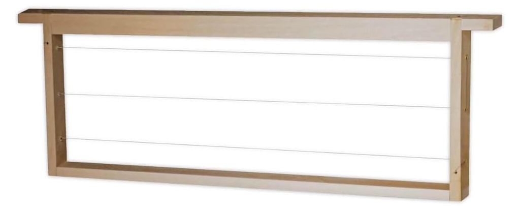80x Zander 2/3 (flach) Rähmchen, gerade Seitenteile, modifizierter Oberträger