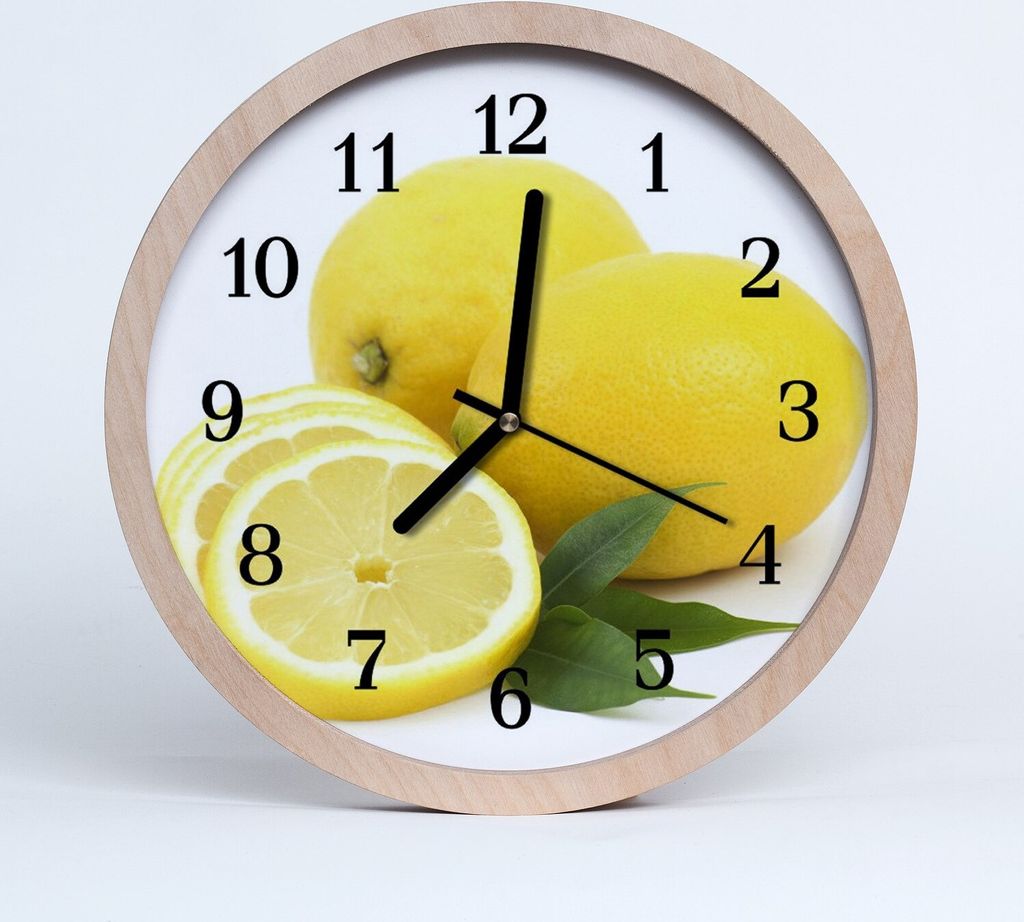 Holzuhr 20fi cm wanduhr - Zitronen-Frucht
