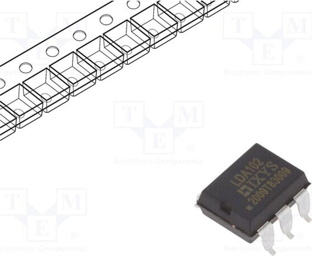 1x Optokoppler SMD Aus: Darlington Schaltung Kanäle: 1 3,75kV LDA102STR Optokoppl