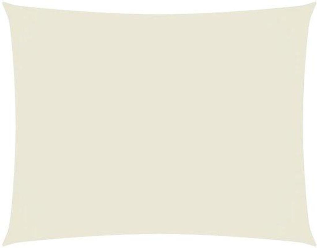 Schaduwdoek Rechthoek - 2,5 x 3,5 m - Crème - Wasserfestes Oxford Tuch - UV-beständig - Sonnenseil mit Seilen