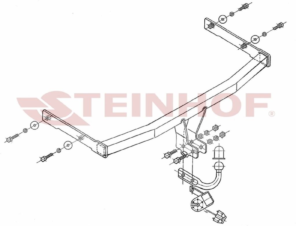 Z547790 Anhängerkupplung passend für SEAT Cordoba 01/2003-2010 starr