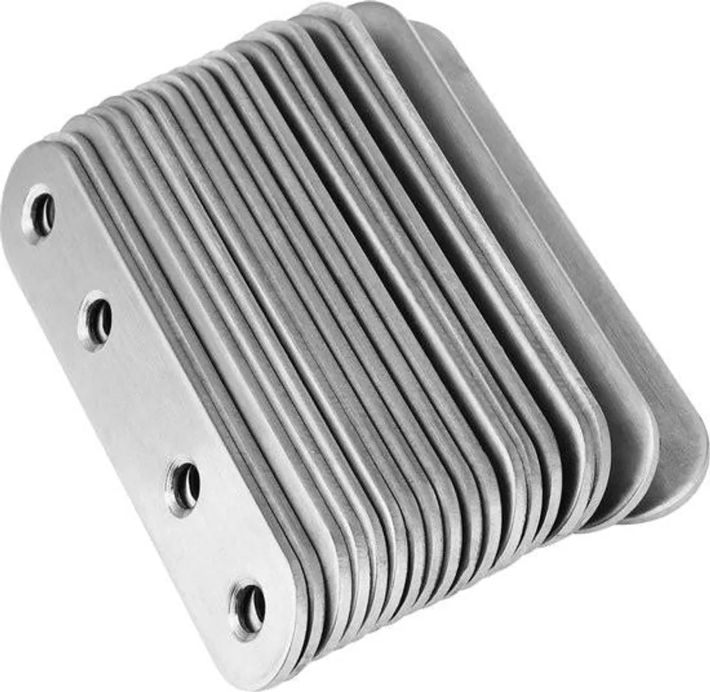 40 attaches plates en acier inoxydable 80x17 mm pour bois et meubles