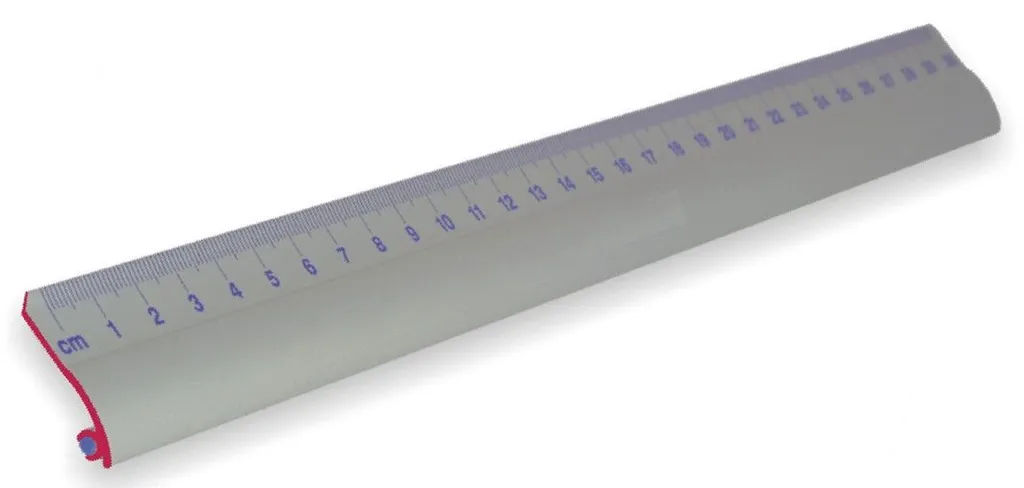Règle de Mesure 30cm en Métal Antidérapante pour Dessin et Bureau P
