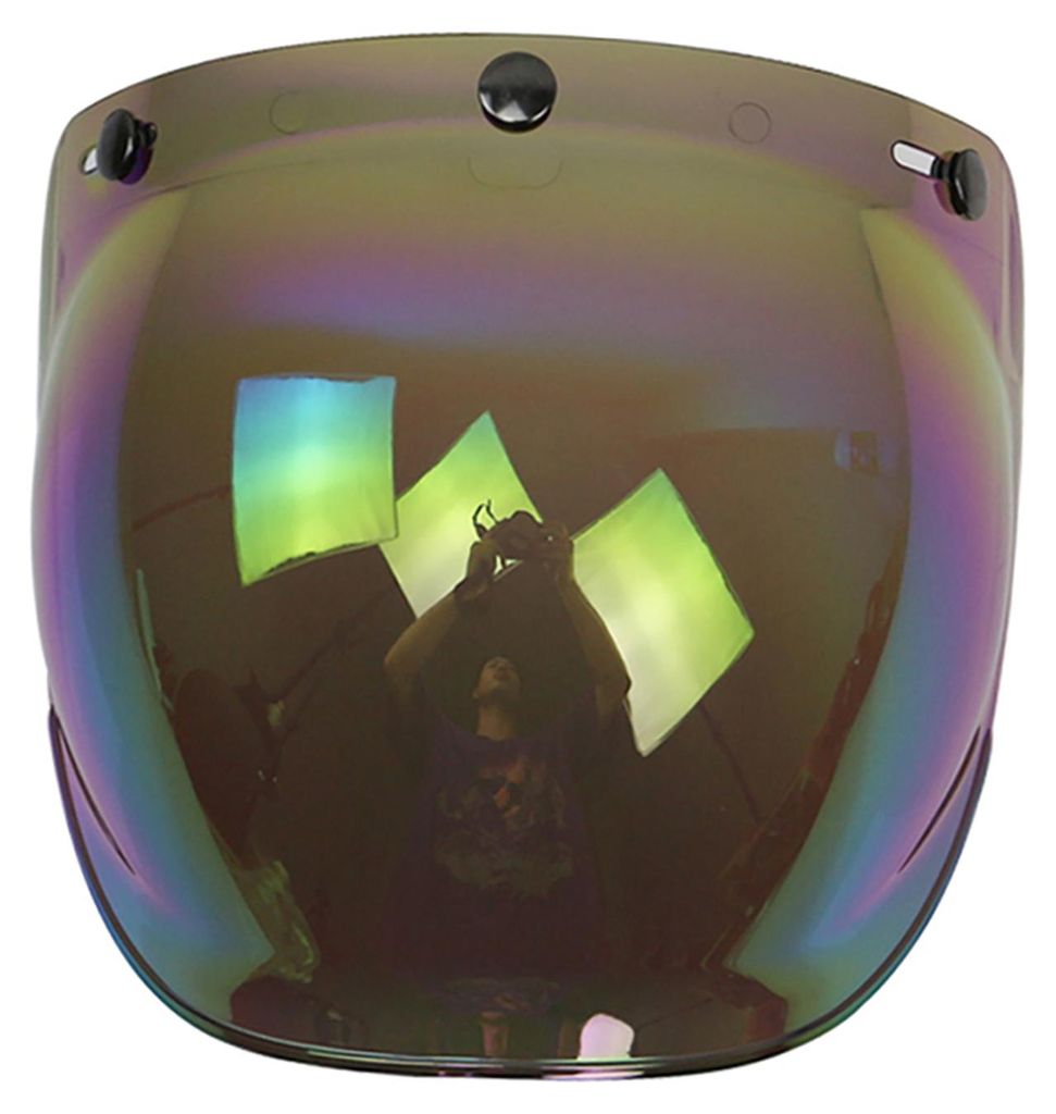 3-Snap Bubble Wind Visier für Biltwell Gringo&Bonanza Motorradhelm