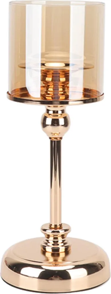 Bougeoir romantique doré ornement de table chic finition champagne or
