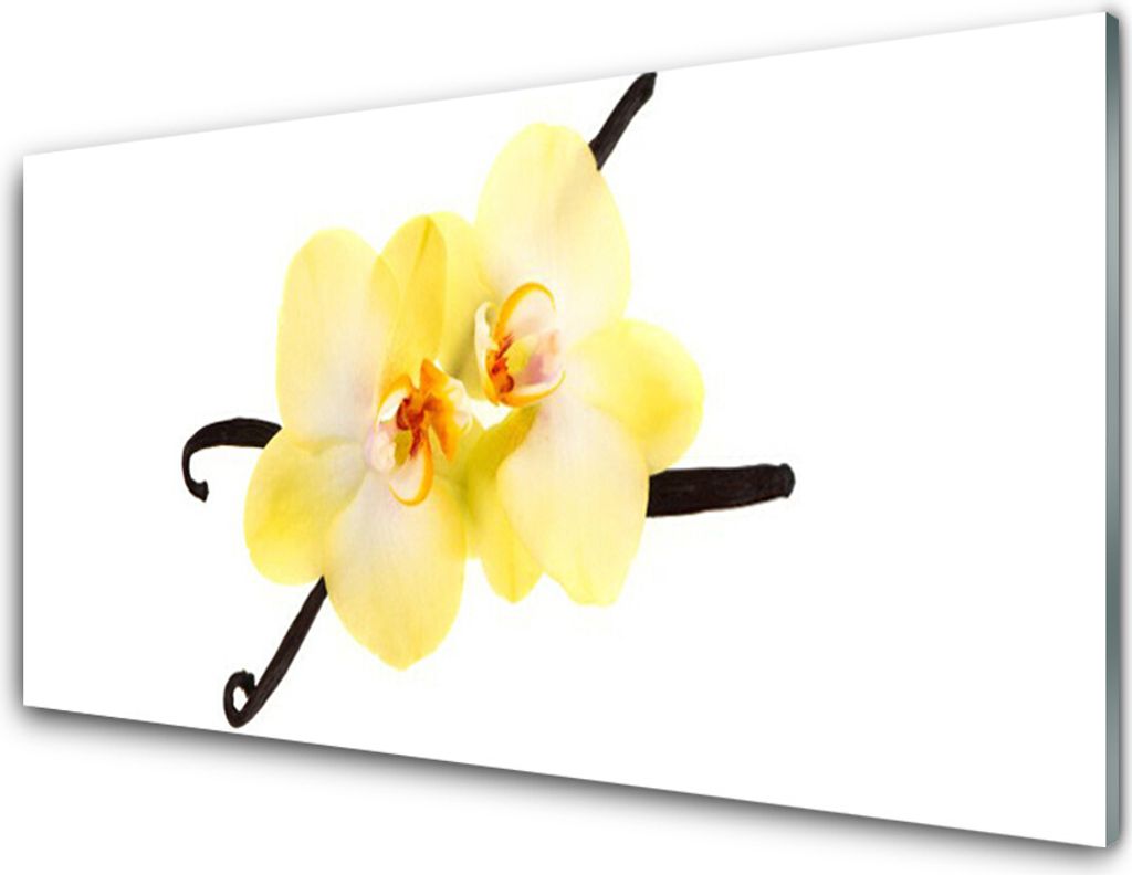 Küchenrückwand aus Glas 100x50cm Spritzschutz Blumen Pflanzen