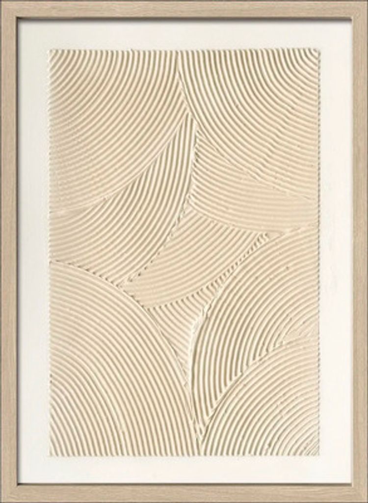 Leinwandbild Original gerahmt Structures II 53x73 cm