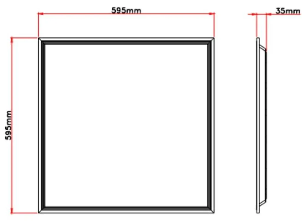 Éclairage Bureau Panneau LED 60x60 Dimmable avec Détection - Lot de 2