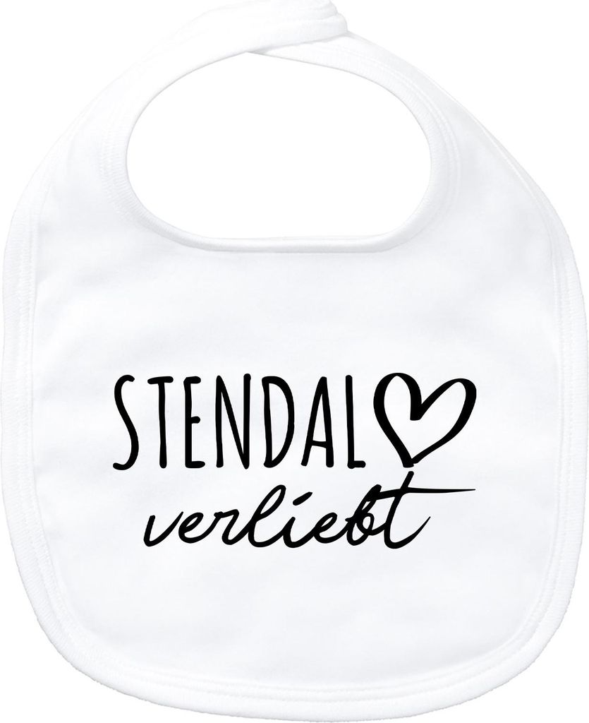 Huuraa Baby Lätzchen Stendal verliebt White Klettverschluss Baumwolle Latz Geschenkidee
