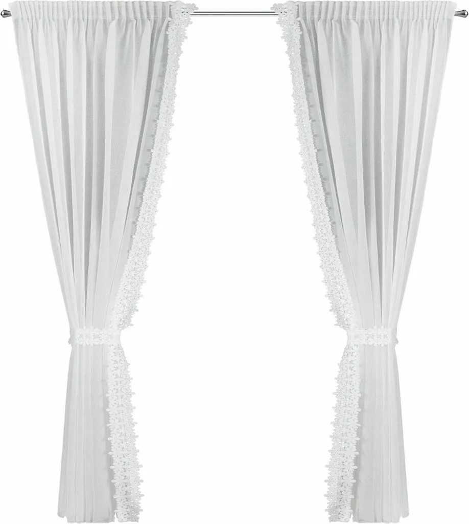 Rideau Kaja Blanc 140x270 cm pour Illuminer une Pièce Sombre avec Style