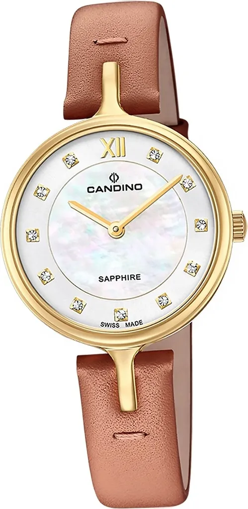 Candino Cuir Femme D2UC4649/3 Montre Analogique Elegance Brune Originale