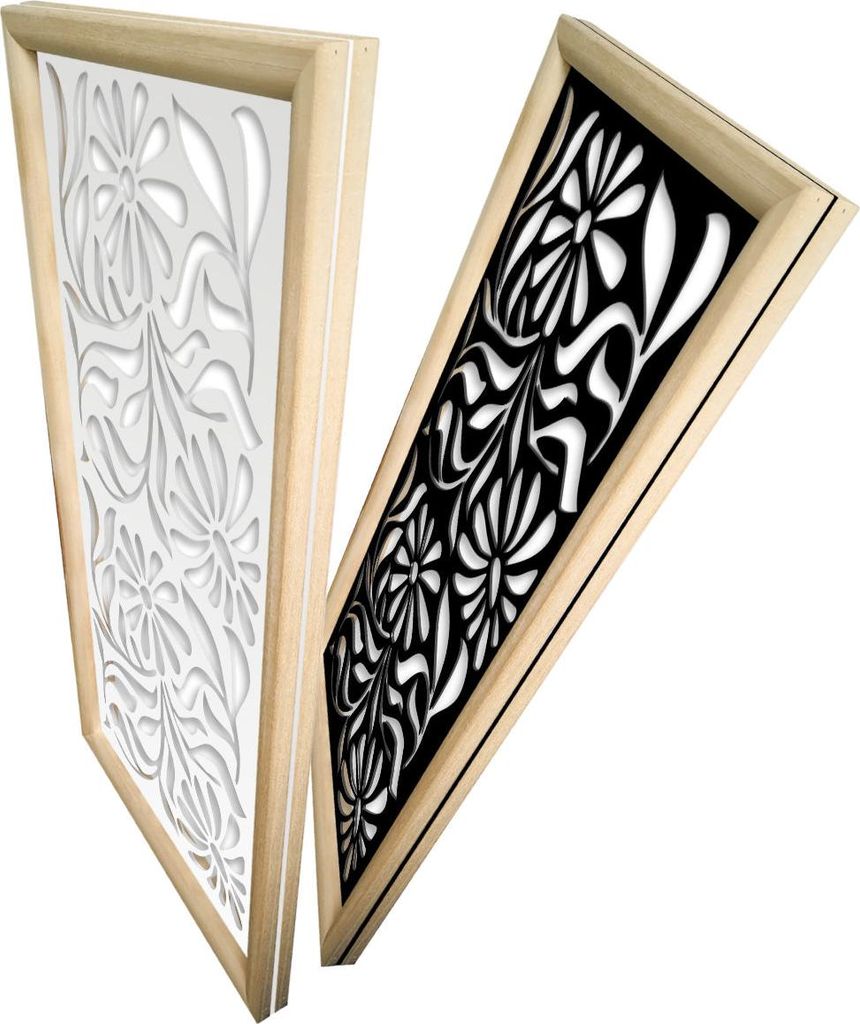 PLANTS - Moduli Decorativi in holz e PVC 73x148 cm weiß
