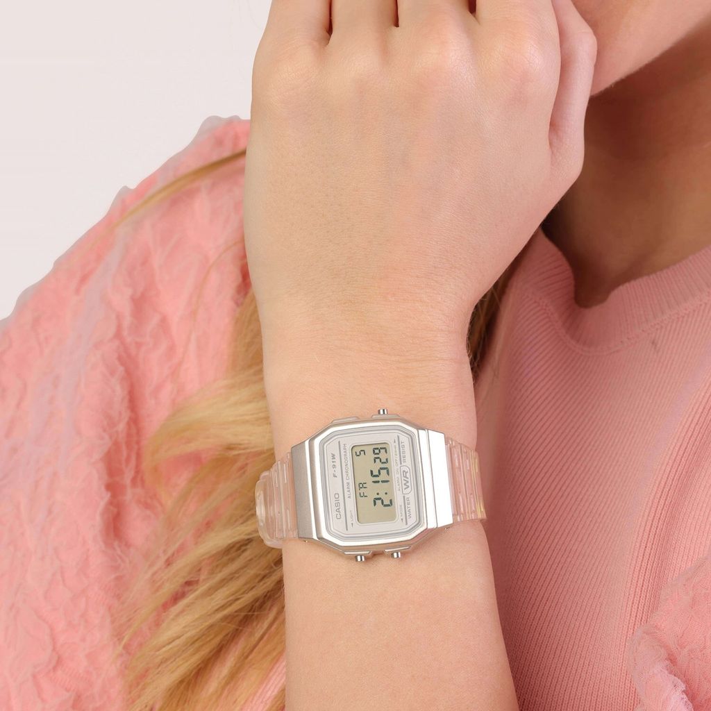 Casio Uhr Digital Armbanduhr transparent F-91WS-7EF Produktbild 6