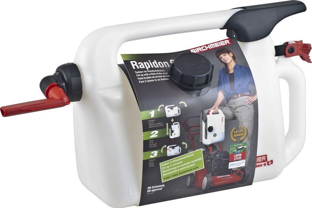 Jerrican Rapidon 6, 6 L pour hydrocarbure essence 2 T, 4 T Image du produit 